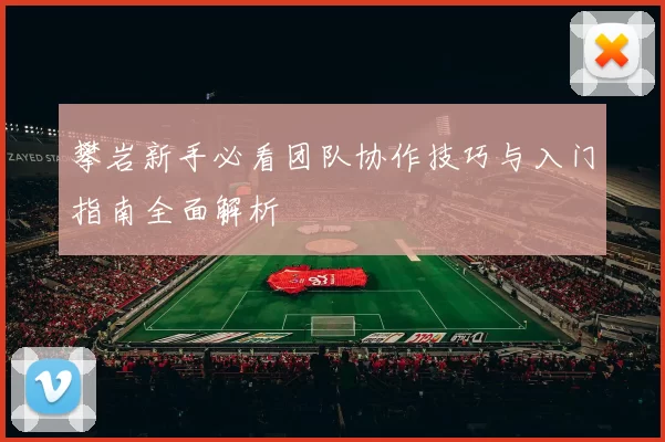 攀岩新手必看团队协作技巧与入门指南全面解析